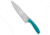 Gatco By Bear &amp; Son Gatco 13 Chef's Kitchen Knife, 8.75in, 440, Drop Point Blade, Teal Handle, Teal/Gray, 13.00 inch, BHQ-211977