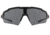 Gatorz Blastshield Sunglasses, Black Logo, TAN Frame, Balistic Smoke Lens, 841235126222