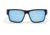 Gatorz Delta Sunglasses, Matte Black Frame, Smoked Polarized w/ Blue Mirror Lens, GDELMTBLK01P-B