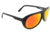 Gatorz Elyblk13mBk Ely Black Frame Red Sunburst Lens Sunglasses