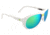 Gatorz Elymwh17mMwh Ely Matte White Frame Multi Layer Green Lens Sunglasses