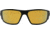 Gatorz Magnum Sunglasses, Blackout Frame, Rose Polarized w/Gold Mirror Lens, GZ-01-016