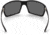Gatorz Marauder Glasses, Smoke Polarized Lens w/Blue Mirror, Black, One Size, GZ-12-421
