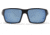 Gatorz Marauder Glasses, Smoke Polarized Lens w/Blue Mirror, Black, One Size, GZ-12-421