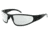 Gatorz Wraptor Ansi Z87.1 Sunglasses, Black Frame, Clear Anti Fog Lens, WRAZBLK06A