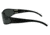 Gatorz Wraptor Ansi Z87.1 Sunglasses, Black Frame, Smoked Anti Fog Lens, WRAZBLK01A