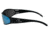 Gatorz Wraptor Sunglasses, Black Frame, Blue Chrome Lens WRABLK08C