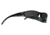 Gatorz Wraptor Sunglasses, Black Frame, Blue Chrome Lens WRABLK08C