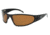 Gatorz Wraptor Sunglasses, Black Frame, Brown Lens WRABLK03