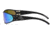 Gatorz Wraptor Sunglasses, Black Frame, Brown Polarized w/Green Mirror Lens, Polarized, WRABLK03P-G