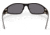 Gatorz Wraptor Sunglasses, Black Frame, Smoke Polarized w/Blue Mirror Lens, WRABLK01P-B