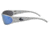 Gatorz Wraptor Sunglasses, Brushed Frame Smoked Polarized W/ Blue Mirror Lens, WRABRU01P-B