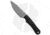 Gavko Knives EDC Neck Fixed Blade Knife, 3.25in, AEB-L Steel, Drop Point Blade, Carbon Fiber, Black Handle, Black/Gray, 6.75 inch, BHQ-22245