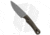 Gavko Knives EDC Neck Fixed Blade Knife, 3.25in, Bohler N690, Drop Point Blade, Micarta, Green Handle, Green/Gray, 6.75 inch, BHQ-22248