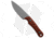 Gavko Knives EDC Neck Fixed Blade Knife, 3.25in, AEB-L Steel, Drop Point Blade, G-10, Orange Handle, Orange/Gray, 6.75 inch, BHQ-22249