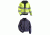 Gerber Outerwear Thriller SX Reversible with Soft Shell Liner Jacket, Navy - Lime, SR 71DX1/L SR