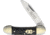 German Eye Canoe 1 Blade Folding Knife, Mirror Solingen Steel Spear Blade, Black Jigged Bone Handle, Blade Etching, SMBB 1 BLADE