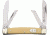 German Eye Four Blade Congress Folding Knife,3.375in closed,Solingen Steel Blade, Yellow Celluloid Handle GE56Y