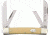 German Eye Four Blade Congress Folding Knife,4in closed,Solingen Steel Blade, Yellow Celluloid Handle GE60Y