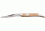 German Eye Toothpick Folding Knife,Solingen Long Clip Blade, Yellow Celluloid Handle GETPY