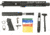 Ghost Firearms Upper Receiver, Pistol Lower Parts Kit, .300 Blackout, 7.5in, Pistol , 4150 Light HBAR Barrel, 1-8 Twist, 9in M-LOK Free Float Hand Guard, Flash Can, Black, GF75GFR9FCAN300-KIT