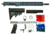 Ghost Firearms Upper Receiver, Rifle Lower Parts Kit, 7.62x39, 16in, Carbine , Light HBAR Barrel, 1-10 Twist, 14in M-LOK Free Float Hand Guard, A2 Muzzle Device, Blue Titanium, GF16E14GFR762BT-KIT