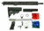 Ghost Firearms Upper Receiver, Rifle Lower Parts Kit, 9mm 9x19 Para, 16in, Carbine , Light HBAR Barrel, 1-10 Twist, 14in M-LOK Free Float Hand Guard, A2 Muzzle Device, OD Green, GF16E14GFR9MMOD-KIT