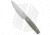 GiantMouse Vox/Anso 4 Paring Kitchen Knife, 4.50in, Nitro-B, Drop Point Blade, Micarta, Green Handle, Green/Gray, 8.25 inch, BHQ-186006