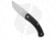 GiantMouse Vox/Anso ACE Iona V2 Folding Knife, 3.00in, CPM MagnaCut, Drop Point Blade, Micarta, Black Handle, Black/Gray, 7.50 inch, BHQ-180289
