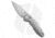 GiantMouse Vox/Anso ACE Nazca Folding Knife, 3.15in, Bohler M390 Stainless Steel, Clip Point Blade, Titanium, Gray Handle, Gray/Gray, 7.48 inch, BHQ-136425