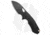 GiantMouse Vox/Anso Riv Folding Knife, 2.53in, Bohler M390 Stainless Steel, Drop Point Blade, Titanium, Black Handle, Black/Black, 5.89 inch, BHQ-183242
