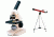 2-PC Wonderscope Kids Gift Package - Meade 8200 Microscope w/ 3 objectives, 10 slides 08007 and Tasco 100x50mm Refractor Telescope