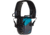 Girls With Guns Shield Low-Profile Electronic Earmuffs, 24 dB NRR, ANSI S3.19 &amp; CE EN352-1 Hearing Protection Rated, Gray/Teal/Black, One Size, 2348