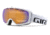 Giro Basis Goggle-White Wordmark-Persimmon Boost