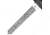 Gladius Silver Masonic Sword, 42.5in Overall, 33.5in Stainless Blade, Antique Silver Metal Alloy Handle, 241