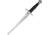 Gladius Mini Arming Sword w Scabbard, 10.5 unsharpened stainless blade, Black wood handle, 2523V