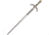Gladius Richard The Lionheart Sword, 43 overall, Black leather and gold cord wrapped handle, 248