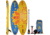 Glide Lotus Inflatable Paddle Board, Blue/Orange/Yellow, 10ft X 35in X 6in, o2-LTUS