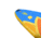 Glide Lotus Inflatable Paddle Board, Blue/Orange/Yellow, 10ft X 35in X 6in, o2-LTUS