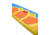 Glide Lotus Inflatable Paddle Board, Blue/Orange/Yellow, 10ft X 35in X 6in, o2-LTUS
