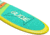 Glide Retro Inflatable Paddle Board, Green/Yellow, 10ft 6 X 33in X 6in, o2-RET-GR