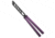 Glidr Glidr Pacific Butterfly Knife Dragon Purple Aluminum 4.6&quot; Black Trainer, Purple, 440C, adult, BHQ-203099