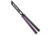 Glidr Glidr Pacific Butterfly Knife Purple Rain Aluminum 4.6&quot; Black Trainer, Black/Purple, 440C, adult, BHQ-203092