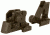 Global Military Gear A2 Style Sights, AR15/M4, Set, Tan, GM-FRS1-T