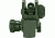 Global Military Gear A2 Style Sights, AR15/M4, Rear Sight Only, OD Green, GM-RS1-OD
