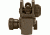 Global Military Gear A2 Style Sights, AR15/M4, Rear Sight Only, Tan, GM-RS1-T