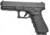 Glock 17 Gen4 Pistol, 9mm Luger, 4.49in barrel, black polymer frame, integrated polymer grip, recoil operated semi-automatic, fixed, white dot front, white square U rear, 17 round magazine, G17 Gen4-FRRMPG