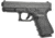 Glock 23 Gen4 Pistol, .40 S&amp;W, 4.02in barrel, black polymer frame, integrated polymer grip, recoil operated semi-automatic, fixed, white dot front, white square U rear, 13 round magazine, G23 Gen4-FRRMPG