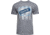 Glock AP96205 Blue Line Tee Gray Ringspun Cotton/Polyester Short Sleeve Small