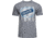 Glock Blue Line Tee, Gray Ringspun Cotton/Polyester, Short Sleeve, 3XL, AP96210